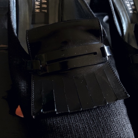 Stuart WEITZMAN Fringed Mules - Black - Picture 11 of 16